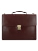 Jost Skagen Aktentasche Leder 40 cm Laptopfach in redbrown