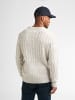 Petrol Industries Zopfstrick-Pullover steelgate in Weiß