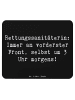 Mr. & Mrs. Panda Mauspad Spruch Rettungssanitäterin Mut mit Spruch in Schwarz