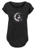 F4NT4STIC Long Cut T-Shirt Gothic Valentinstag Skelett Mond in schwarz