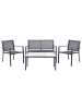 Beliani 4-tlg Gartentisch Set TAVOLETO in Grau
