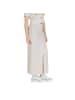 JACQUELINE de YONG Zweifarbig Beige Viskose Langer Rock