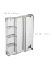 relaxdays Schreibtischorganizer in Silber - (B)38 x (H)6 x (T)30 cm