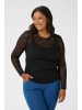 KAFFE curve T-shirt KClinia Tight fit in Black Deep