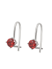 faina Women Drop Earrings in Silver Red