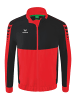 erima Kinder Six Wings Präsentationsjacke in rot/schwarz
