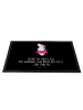 Mr. & Mrs. Panda Schmutzfangmatte Einhorn Ballerina mit Spruch in Schwarz