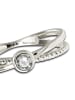 BALIA 333 Weißgold - 8 Karat Damen Ringe Crossed Fingerring 60 (19,1)
