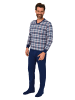 NORMANN Pflegeoverall langarm EteileSchlafanzug Reissverschluss - 83661 in blau