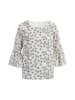 Albee Women Bluse in Wollweiss Schwarz