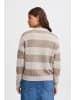 ICHI Strickpullover IHKAMARA LS13 20121401 moderner Strickpullover in Grau