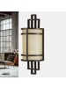 Licht-Erlebnisse Wandlampe (B)14.3 x (H)38.7 cm in Bronze Antik Creme