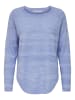 ONLY Dünner Strick Pullover Langarm Stretch Sweater Basic ONLCAVIAR in Lila