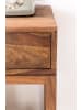 KADIMA DESIGN Beistelltisch | Sheesham, 35x35x90cm, Schublade