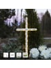 STAR Trading LED Grabkreuz ,Gravecross, Erdspieß, Batterie und Timer, warmweiß, H