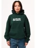 DAILY COTTON Kapuzenpullover - DCPERL Heavy Oversize Blanc Hoodie in Forest Green Washed