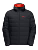 Jack Wolfskin Steppjacke/Funktionsjacke ATHER DOWN HOODY M in Schwarz