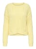 ONLY Strickpullover in Pastel Yellow