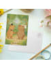 Mr. & Mrs. Panda Postkarte Bären Heirat Design ohne Spruch in Weiß