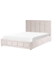 Beliani 3-tlg Doppelbett QUIBERON in Beige