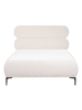 Beliani Doppelbett LESSAY in Weiß/Schwarz - (W) 135 x (H) 103 x (L) 213 cm