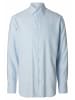 SELECTED HOMME Langarm Business Hemd für Herren in hell-blau