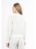 DreiMaster Damen Strick Pullover in WOLLWEISS