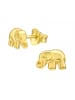 Alexander York Kinderohrstecker ELEFANT in Gold aus 925 Sterling Silber, 2-tlg.