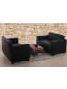 MCW 2er-Set 2er Sofa Moncalieri, Schwarz