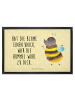 Mr. & Mrs. Panda Schmutzfangmatte Hummel flauschig mit Spruch in Gelb Pastell