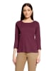Betty Barclay Basic Shirt mit Rundhalsausschnitt in Dark Aubergine