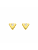 Adeliás Damen 333 Gold Ohrringe / Ohrstecker mit Zirkonia in gold