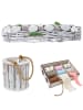 MCW 3er Set Windlicht + Bänderbox + Gesteck