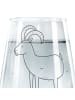 Mr. & Mrs. Panda Trinkglas Sternzeichen Steinbock ohne Spruch in Transparent