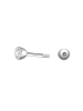 Glanzstücke München Piercing aus Sterling Silber mit Zirkonia in silber