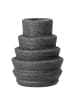 Bloomingville Kerzenhalter EMIN Schwarz Keramik 9x7 cm
