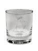 Mr. & Mrs. Panda Whiskyglas mit Gravur Fuchs Blumen ohne Spruch in Transparent