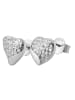 Adeliás Damen Ohrringe – Ohrstecker aus 925 Silber mit Zirkonia in silber