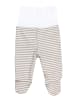 TupTam Baby Jungen Strampelhose mit Fuß 3er Pack in beige/grau