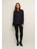 Kaffe Langarm - Hemd KAjaden Regular fit in Dark Blue/toffee Paisley Print