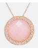 Diamant L'éternel Halskette mit Anhänger aus 375 Roségold mit Diamant mit Opal