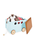 Pinolino Spielzeugkiste mit Rollen Jim, mint, 50 x 36 x 36 cm