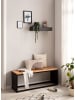 FineBuy Wandregal in Anthrazit / Mango / 60x20x10