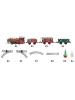 Fééric Lights and Christmas Weihnachtsbahn mit echtem Dampf in Mehrfarben, 125 cm