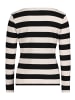 Betty Barclay Basic Shirt mit Rippenstruktur in Schwarz/Weiß