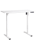 Beliani Höhenverstellbarer Schreibtisch TAVARES in Weiß - (W) 120 x (H) 75 x (L) 60 cm