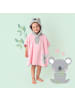 Schlummersack Frottee Badeponcho in Rosa-Weiß