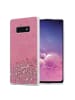 cadorabo Hülle für Samsung Galaxy S10e Glitter in Rosa mit Glitter