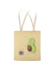 Mr. & Mrs. Panda Shopper-Tasche Avocado Tanzen ohne Spruch in Gelb Pastell
