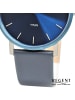 Regent Armbanduhr-Analog dunkelblau mittel (ca. 39mm) Regent Lederarmband